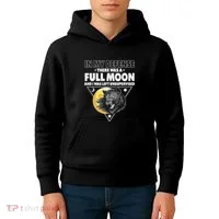 Werewolf Full Moon Werewolf Kids Hoodie thumb 4