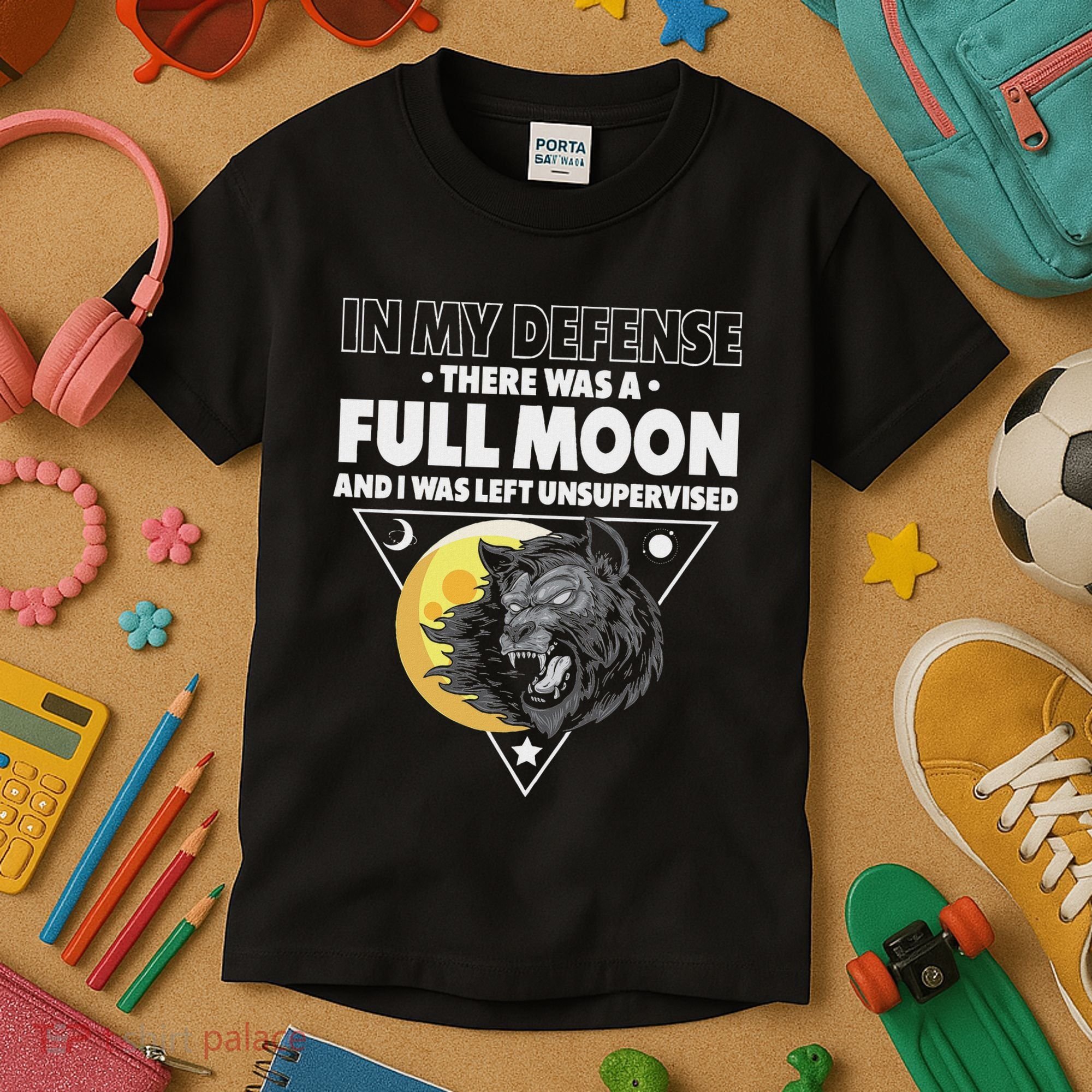 Werewolf Full Moon Werewolf Kids T-Shirt