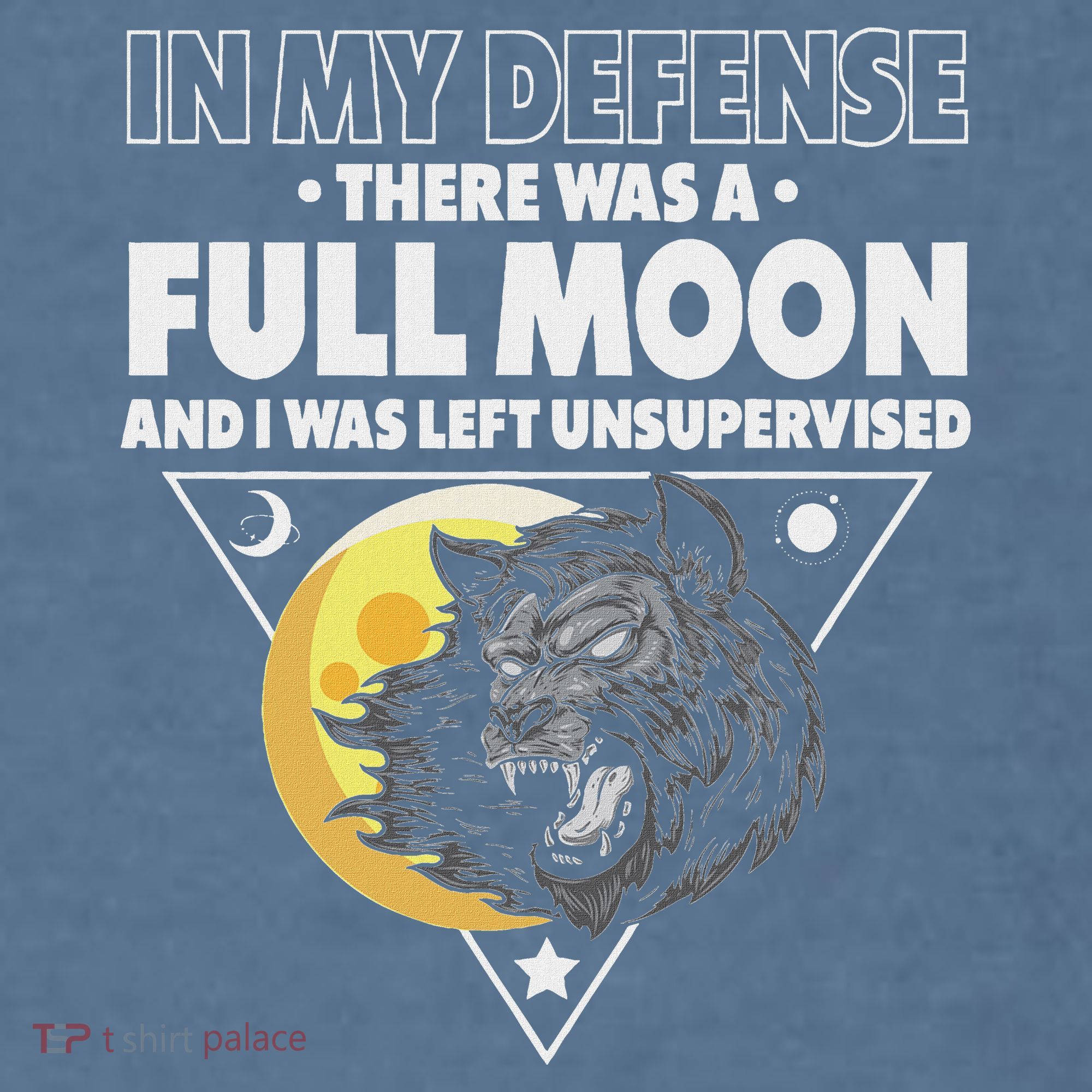 Werewolf Full Moon Werewolf Comfort Colors Garment-Dyed Hooded Sweatshirt