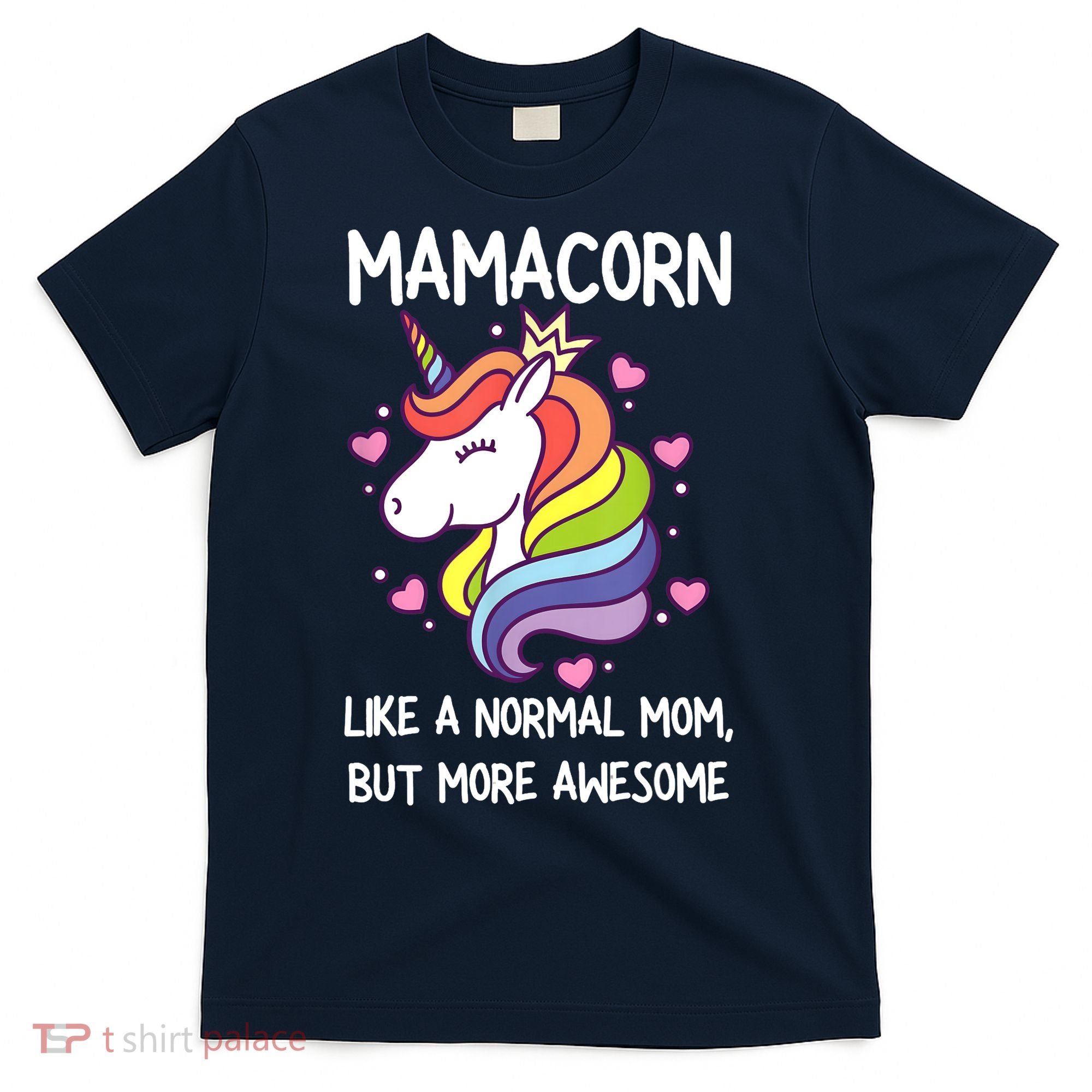 Wo Funny Mamacorn Unicorn Costume Mom Mother's Day T-Shirt