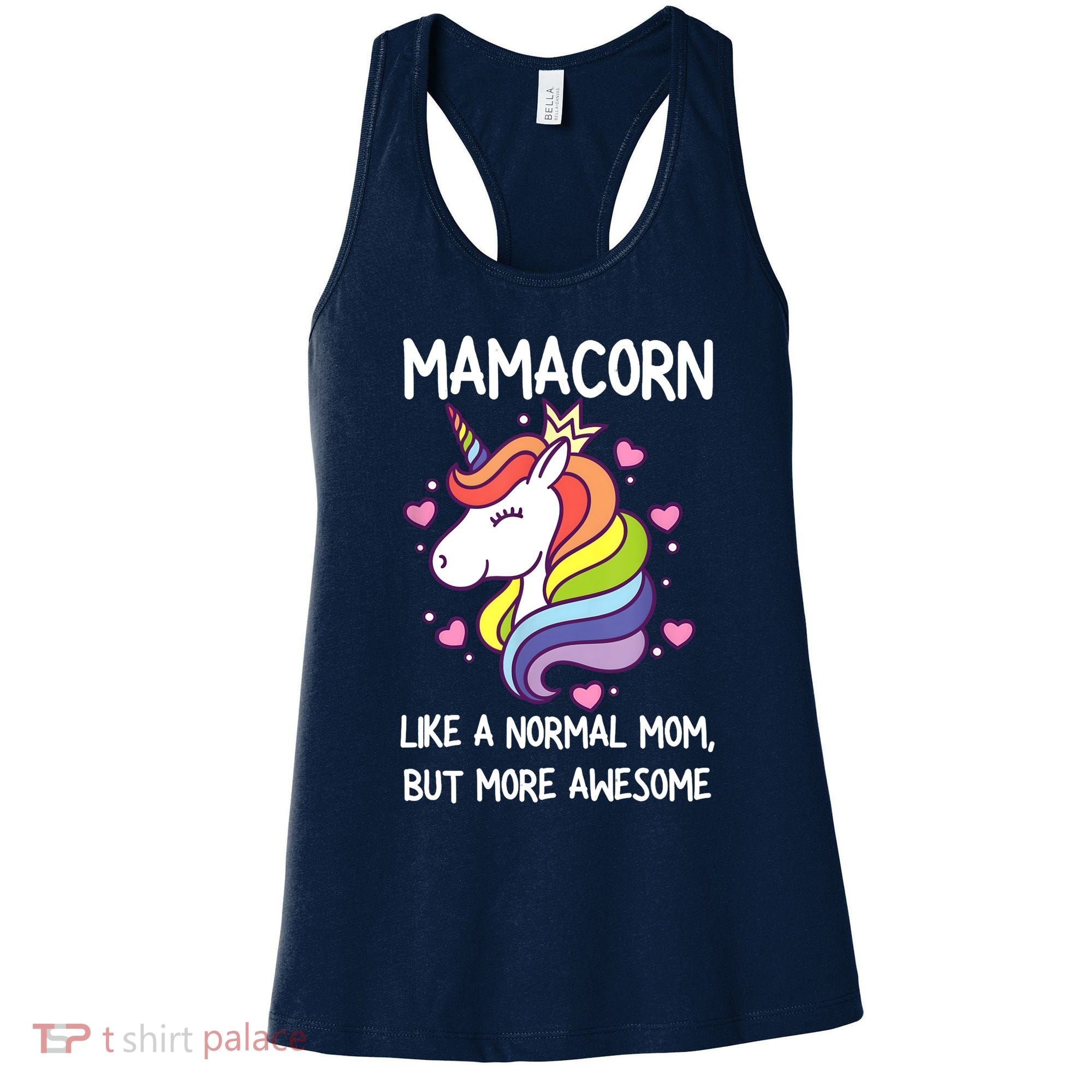 Wo Funny Mamacorn Unicorn Costume Mom Mother's Day Women's Tank Top