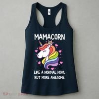 Wo Funny Mamacorn Unicorn Costume Mom Mother's Day Women's Tank Top thumb 3