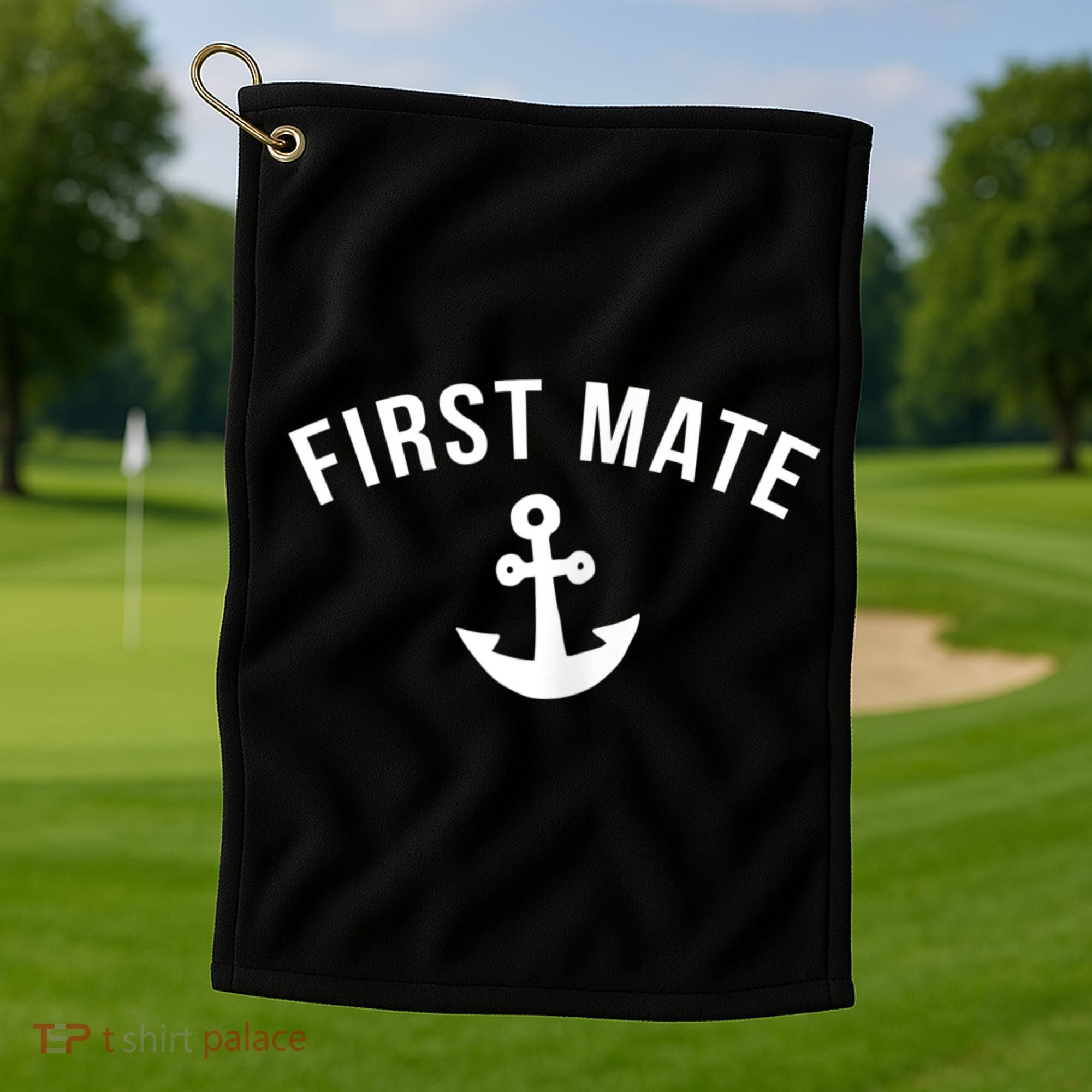 Womens First Mate Boating Golf Towel