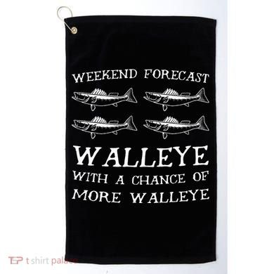 Weekend Forecast More Walleye Fish Golf Towel