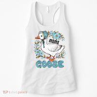 Women Floral Mimi Goose Mom Mother's Day Silly Goose Family Women's Tank Top thumb 0