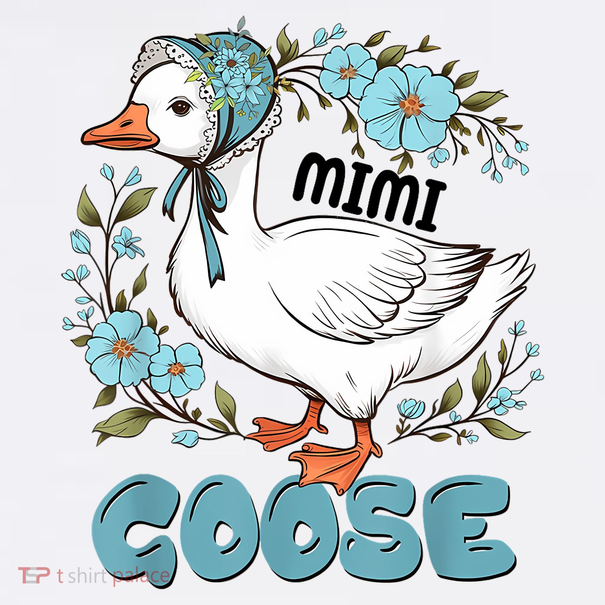 Women Floral Mimi Goose Mom Mother's Day Silly Goose Family Women's Tank Top