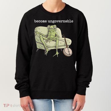Weird Frog Meme Stupid Cursed Toad Become Ungovernable Women's Sweatshirt