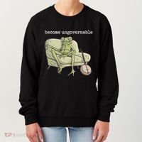 Weird Frog Meme Stupid Cursed Toad Become Ungovernable Women's Sweatshirt thumb 0