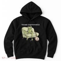 Weird Frog Meme Stupid Cursed Toad Become Ungovernable Hoodie thumb 0