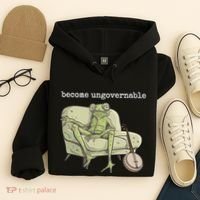 Weird Frog Meme Stupid Cursed Toad Become Ungovernable Hoodie thumb 4