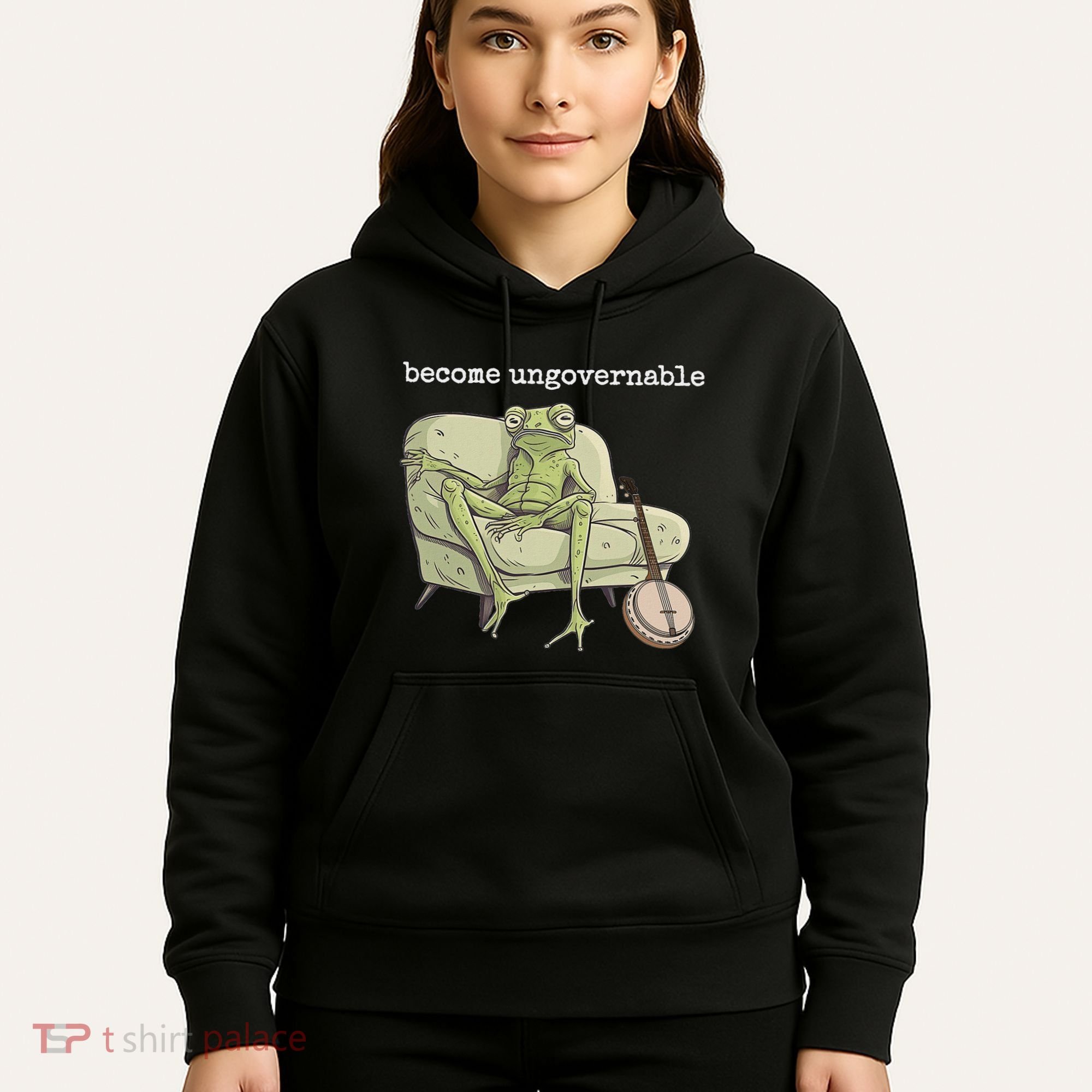 Weird Frog Meme Stupid Cursed Toad Become Ungovernable Hoodie