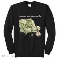 Weird Frog Meme Stupid Cursed Toad Become Ungovernable Sweatshirt thumb 0