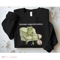 Weird Frog Meme Stupid Cursed Toad Become Ungovernable Sweatshirt thumb 2