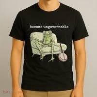 Weird Frog Meme Stupid Cursed Toad Become Ungovernable T-Shirt thumb 3