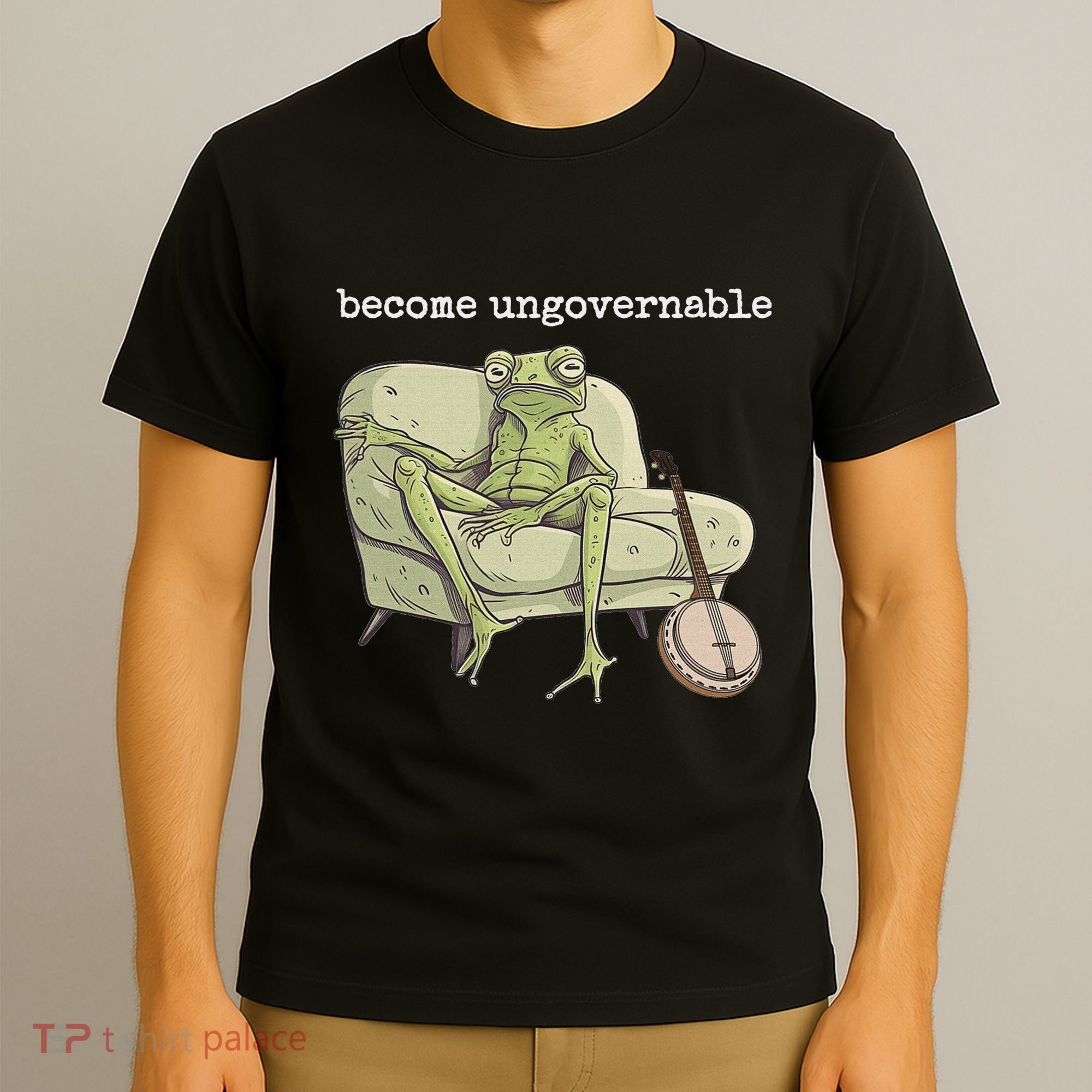 Weird Frog Meme Stupid Cursed Toad Become Ungovernable T-Shirt