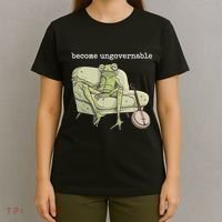Weird Frog Meme Stupid Cursed Toad Become Ungovernable T-Shirt thumb 4
