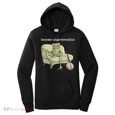 Weird Frog Meme Stupid Cursed Toad Become Ungovernable Women's Hoodie