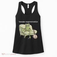 Weird Frog Meme Stupid Cursed Toad Become Ungovernable Women's Tank Top thumb 0