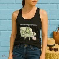 Weird Frog Meme Stupid Cursed Toad Become Ungovernable Women's Tank Top thumb 2