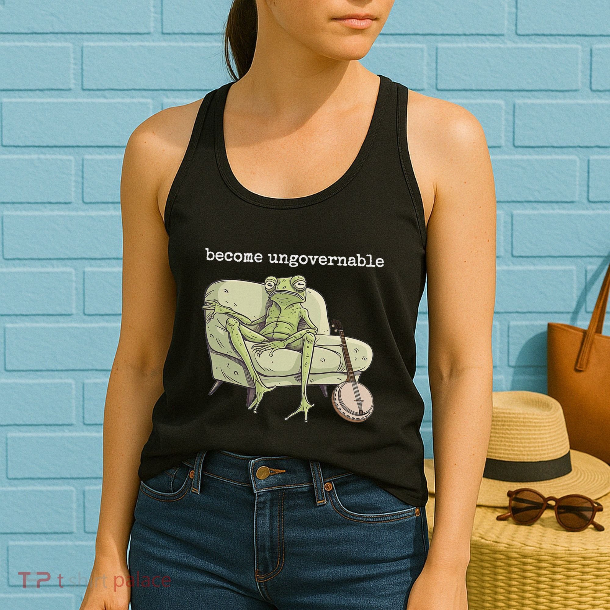 Weird Frog Meme Stupid Cursed Toad Become Ungovernable Women's Tank Top