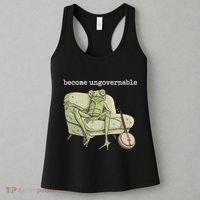 Weird Frog Meme Stupid Cursed Toad Become Ungovernable Women's Tank Top thumb 3