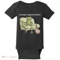 Weird Frog Meme Stupid Cursed Toad Become Ungovernable Baby Bodysuit thumb 0