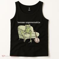 Weird Frog Meme Stupid Cursed Toad Become Ungovernable Tank Top thumb 2
