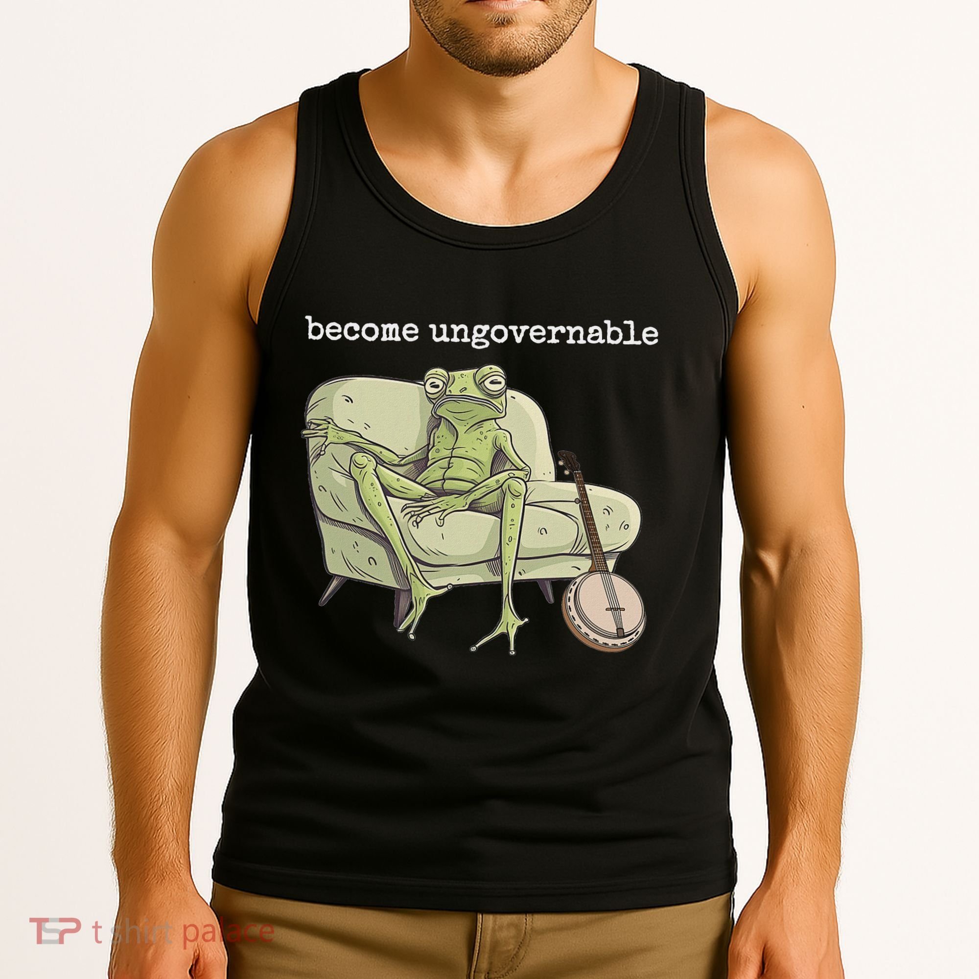 Weird Frog Meme Stupid Cursed Toad Become Ungovernable Tank Top