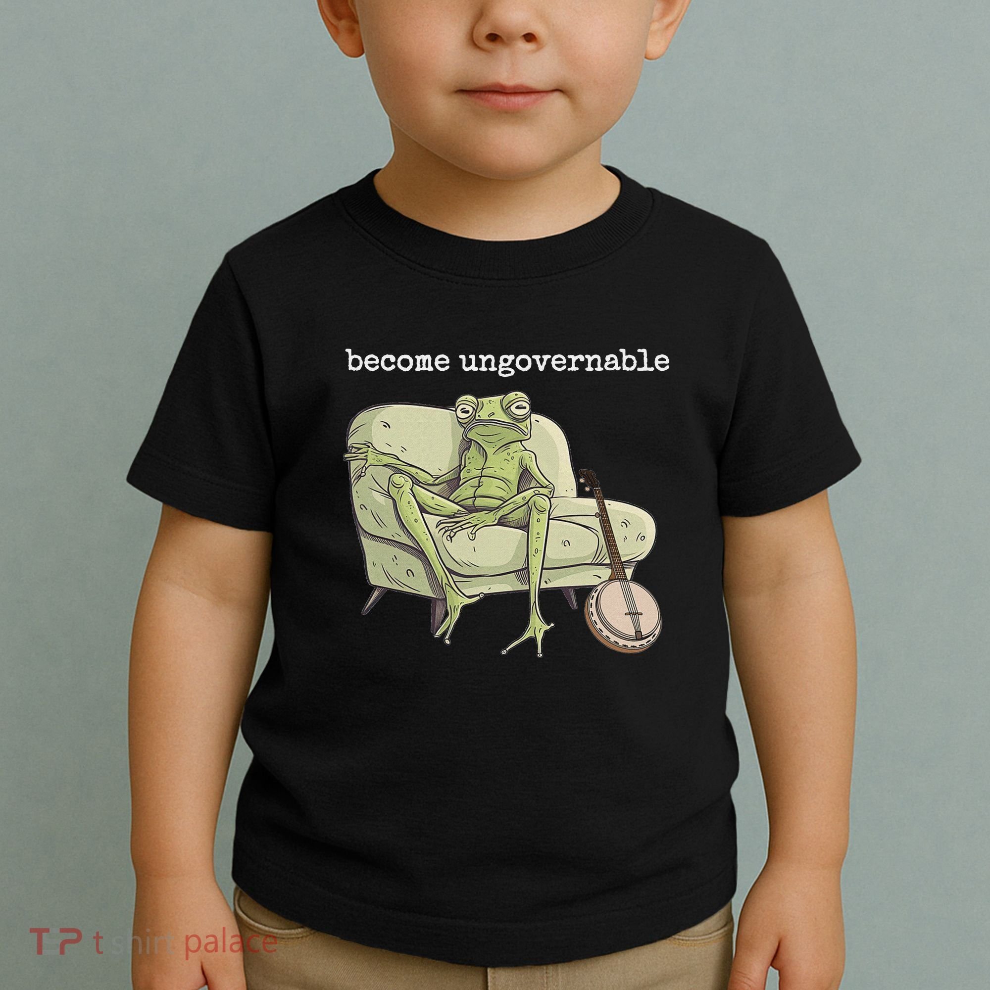Weird Frog Meme Stupid Cursed Toad Become Ungovernable Toddler T-Shirt