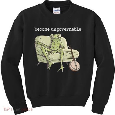 Weird Frog Meme Stupid Cursed Toad Become Ungovernable Kids Sweatshirt