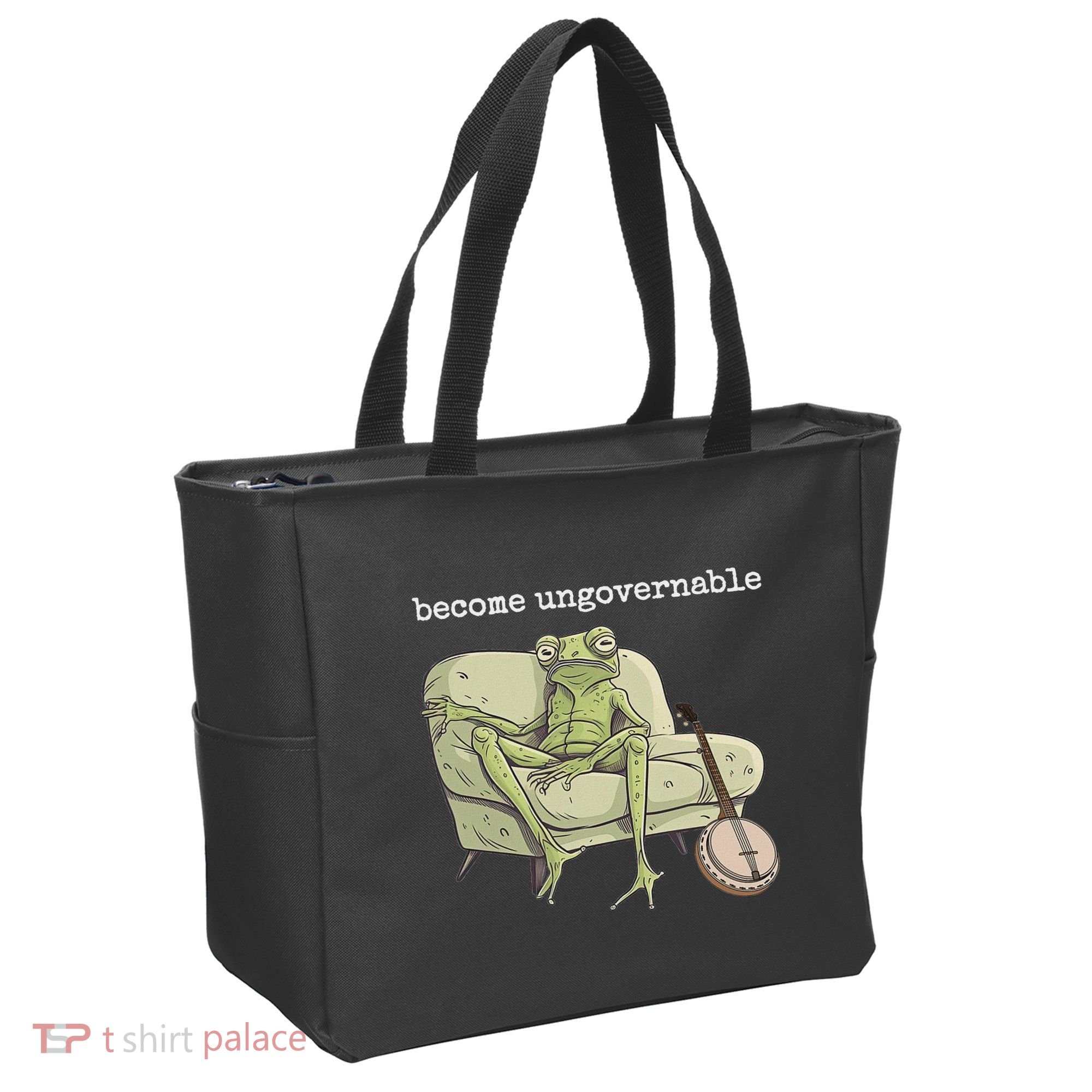 Weird Frog Meme Stupid Cursed Toad Become Ungovernable Tote Bag