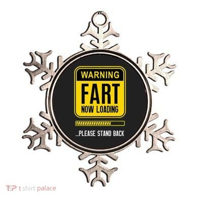 Warning Fart Now Loading Ornament