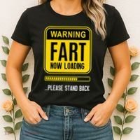 Warning Fart Now Loading Women's T-Shirt thumb 2