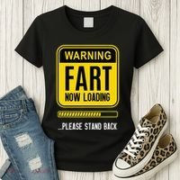 Warning Fart Now Loading Women's T-Shirt thumb 3