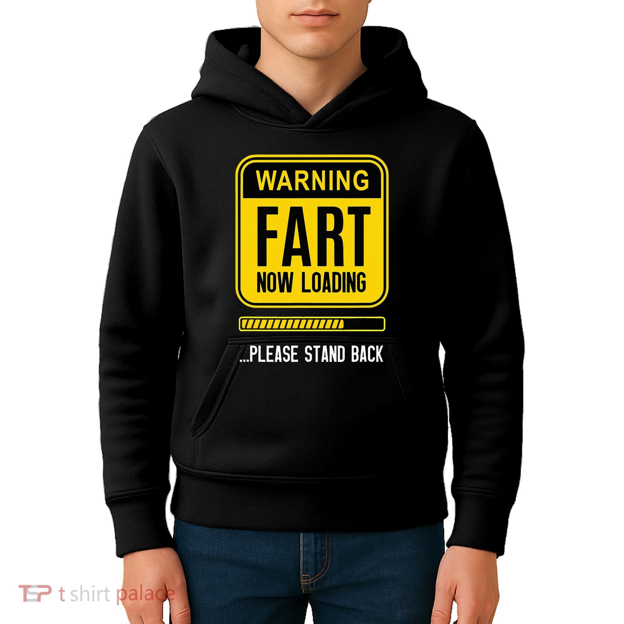 Warning Fart Now Loading Kids Hoodie