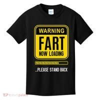 Warning Fart Now Loading Kids T-Shirt thumb 0