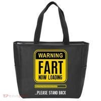 Warning Fart Now Loading Tote Bag thumb 0
