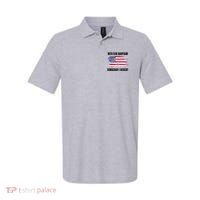 With Fear Ouripsum Democracy I Dessent Usa Flag Polo thumb 0