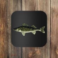 Walleye Fish Pickerel Fishing Lover Fisherman Coaster thumb 0