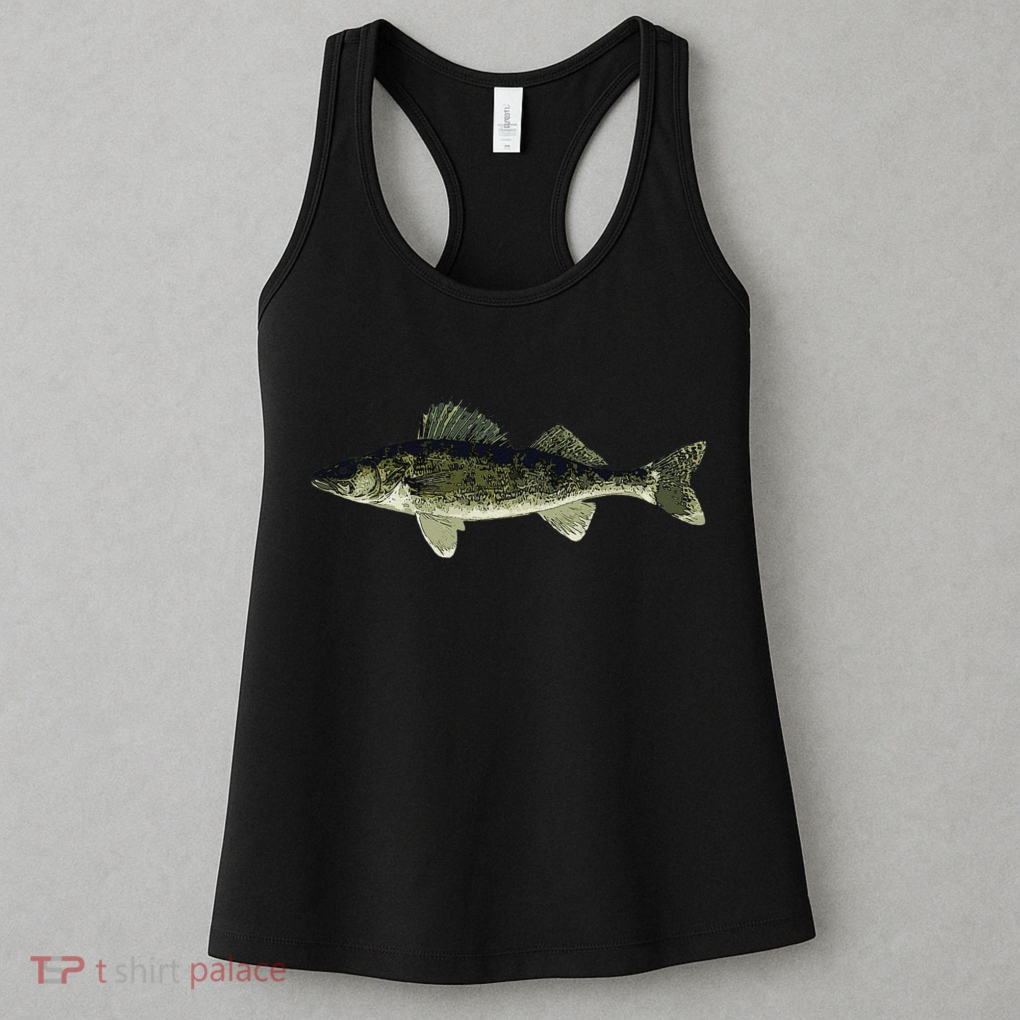 Walleye Fish Pickerel Fishing Lover Fisherman Women's Tank Top