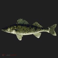 Walleye Fish Pickerel Fishing Lover Fisherman Hat thumb 2