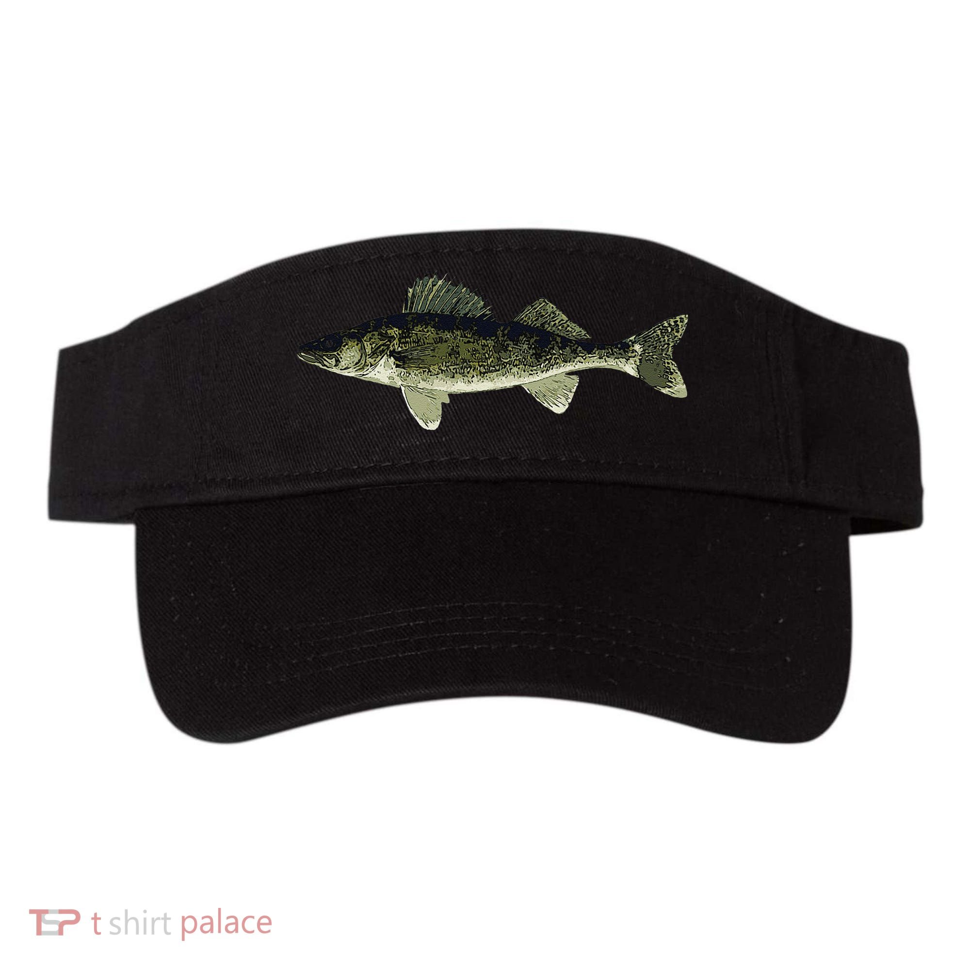 Walleye Fish Pickerel Fishing Lover Fisherman Visor