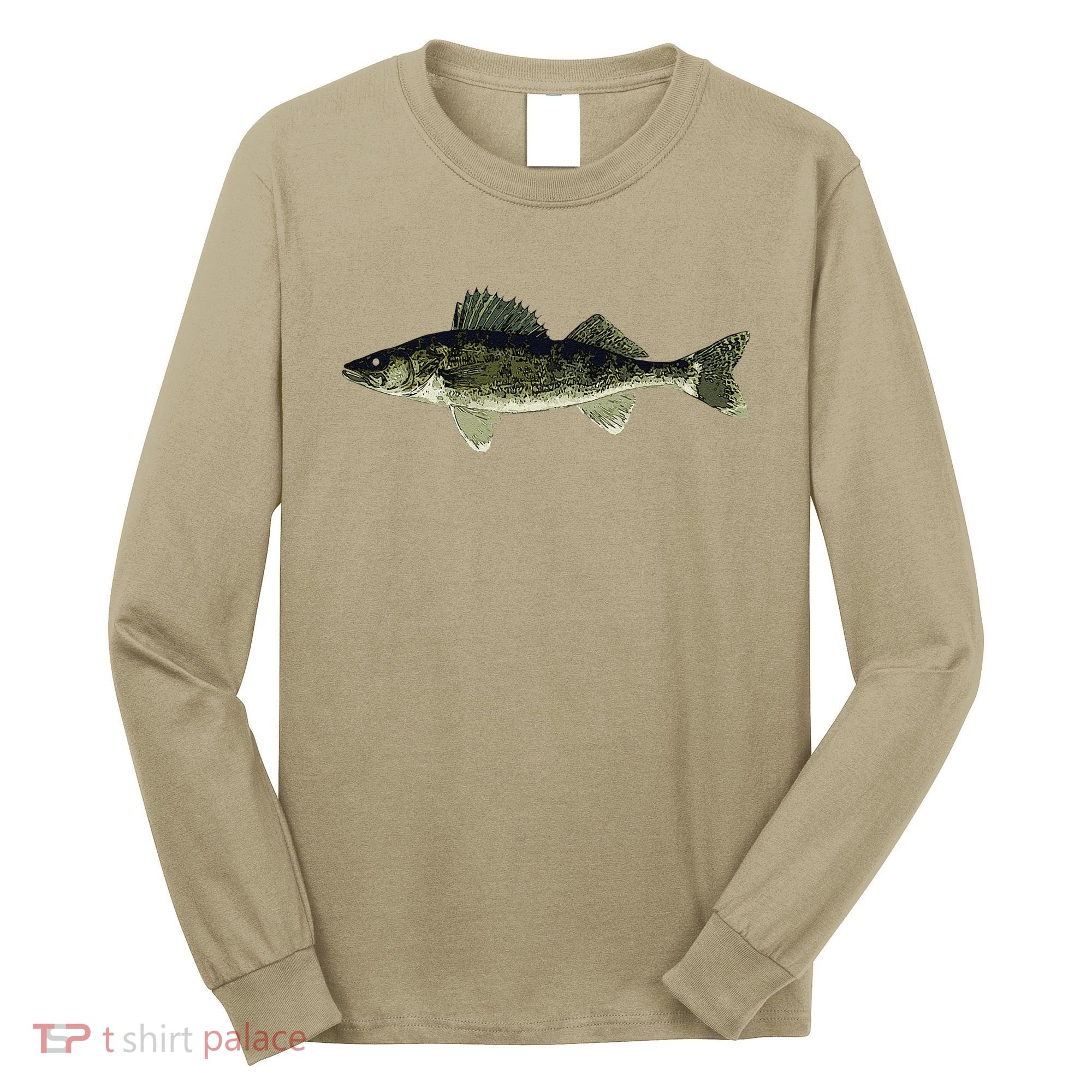 Walleye Fish Pickerel Fishing Lover Fisherman Long Sleeve Shirt