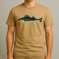 Walleye Fish Pickerel Fishing Lover Fisherman T-Shirt thumb 3