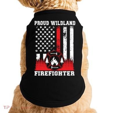 Wildland Firefighter Proud Wildland Fire Gift Doggie Tank