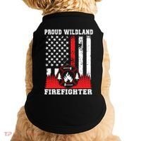 Wildland Firefighter Proud Wildland Fire Gift Doggie Tank thumb 0