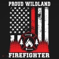 Wildland Firefighter Proud Wildland Fire Gift Doggie Tank thumb 4