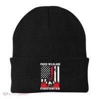 Wildland Firefighter Proud Wildland Fire Gift Beanie thumb 0