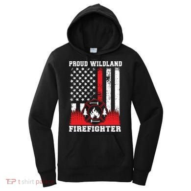 Wildland Firefighter Proud Wildland Fire Gift Women's Hoodie