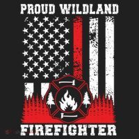 Wildland Firefighter Proud Wildland Fire Gift Golf Towel thumb 3